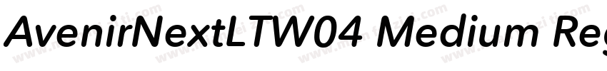 AvenirNextLTW04 Medium Regular字体转换